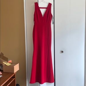 Long Red Bodycon Dress